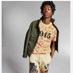 Luigi Theodore Sun + Stone 1945 Daisy print T-shirt size Large